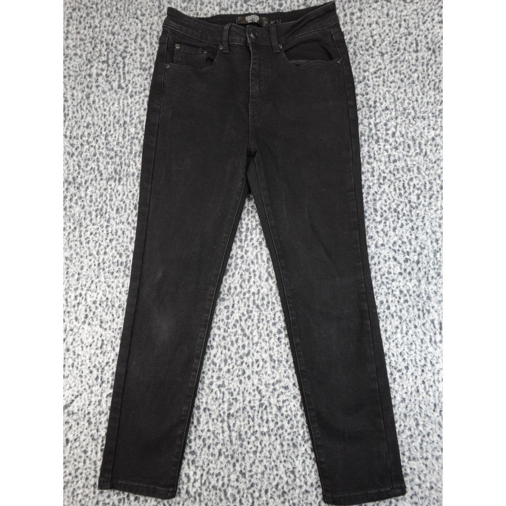No Boundaries Skinny Jeans Womens 7/28 Black Good High Rise‎ Stretch Denim